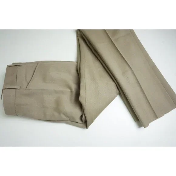 Burberry Brown Woven 100% Wool Mens Pants Trousers Sz 50 EU NEW